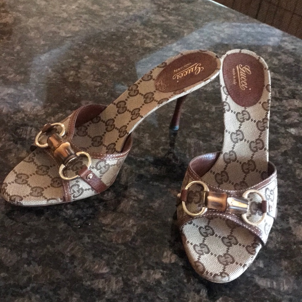 Gucci Canvas heels